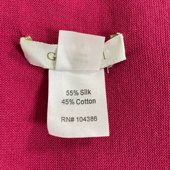 Garnet Hill Sweater|Cardigan Open Front Wrap Tie at Waist SilkCottonBlend Size S - Picture 6 of 9